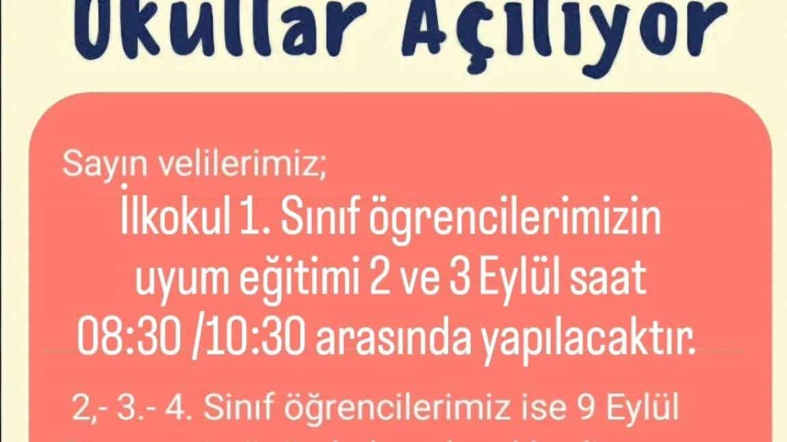 1.Sınıf Öğrencilerimizin Şubeleri Belirlendi